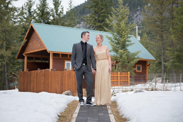 Niamh & Dave. Winter wedding in Golden, BC