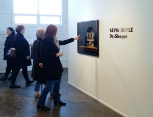 Kevin Boyle opening of Daysleeper at the Christine Klassen Gallery