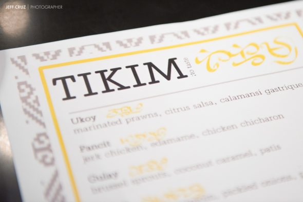 Tikim in English translates to "to taste"